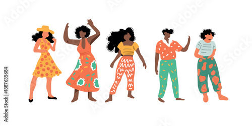 playful young adults expressing joy and energy