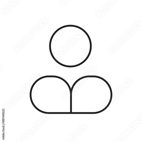 Wellness Human Face Line Icon Mindfulness Editable Stroke Vector EPS Illustration