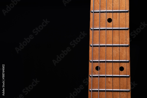 Obraz na plátně Electric guitar neck close up