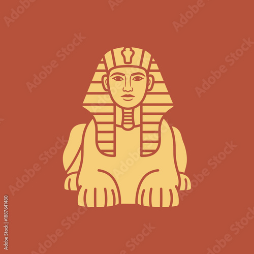 Illustration of an ancient Egyptian pharaoh sitting on a throne.