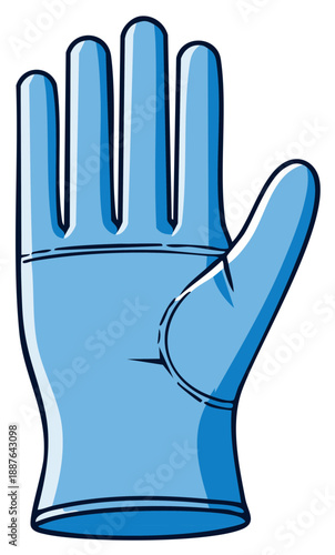Protective Blue Glove: Cleanliness, Hygiene, and Safety in Food Service or Healthcare