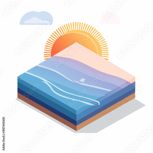 Diagram of the Earths Layers and Atmosphere.