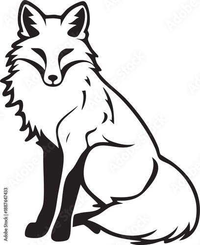 Renard Simple - Silhouette