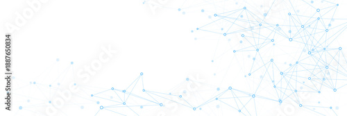 Abstract pharmaceutical and biological concept with connecting dots and lines. Medical and health care design background. Suitable for science and technology innovation. Vector