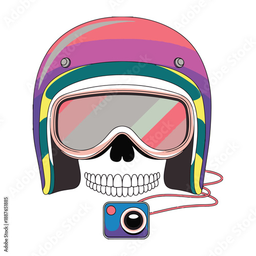 vector illustration of ski mask
