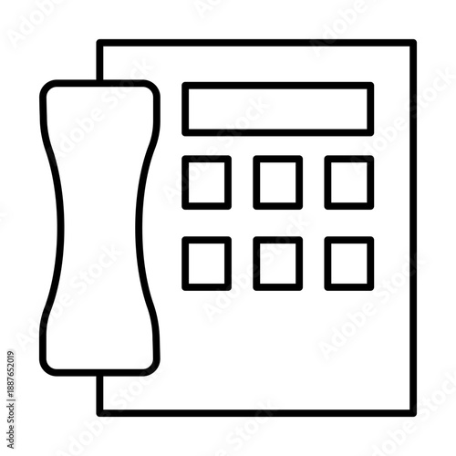 telephone of hotel and service property icons 