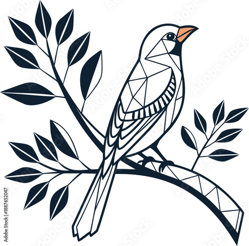 Cute cartoon monster with horns and small wings