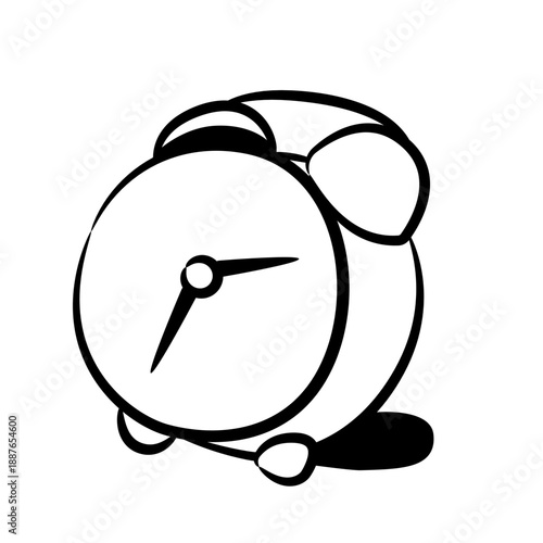 Alarm Clock: A simple illustration of a classic alarm clock, depicting the passage of time and the urgency of schedules. 