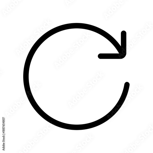 Circular Arrow of Redirection: A simple, elegant circular arrow pointing rightward symbolizes continuous cycles of redirection and renewal. 