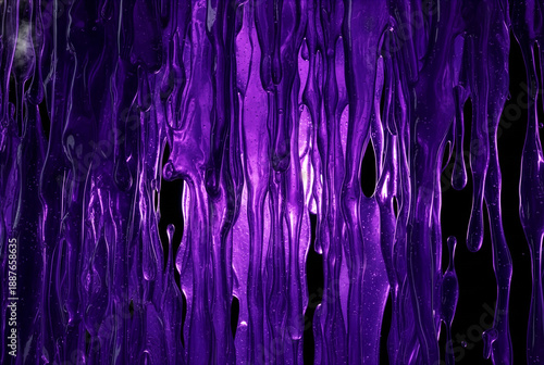 Spooky violet gel flowing with high viscosity for halloween decoration