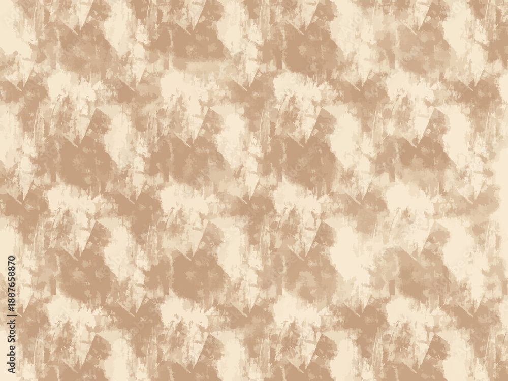 Obraz premium ベージュの水彩にじみ総柄テクスチャ ナチュラルでやさしい抽象背景 ラスター素材/Beige Watercolor Blot Repeating Texture with Soft Natural Tone Abstract Raster Background 