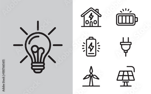 Settings Gear Icon Set Editable Stroke Line Vector.