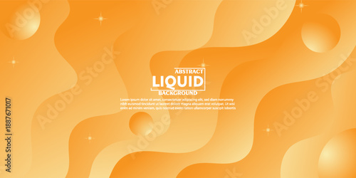 Modern geometric business banner design in soft orange. Creative banner design with wave shapes on the background for template. Vector eps10