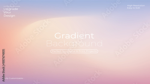 Modern Aesthetic Soft Pink and Peach Pastel Mesh Gradient Background , Elegant pink and peach blurred gradient background, perfect for aesthetic and minimal designs.