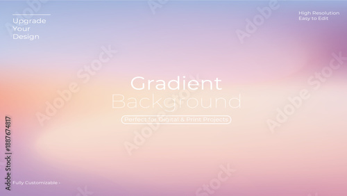 Modern Aesthetic Soft Pink and Peach Pastel Mesh Gradient Background , Elegant pink and peach blurred gradient background, perfect for aesthetic and minimal designs.