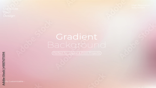 Modern Aesthetic Soft Pink and Peach Pastel Mesh Gradient Background , Elegant pink and peach blurred gradient background, perfect for aesthetic and minimal designs.