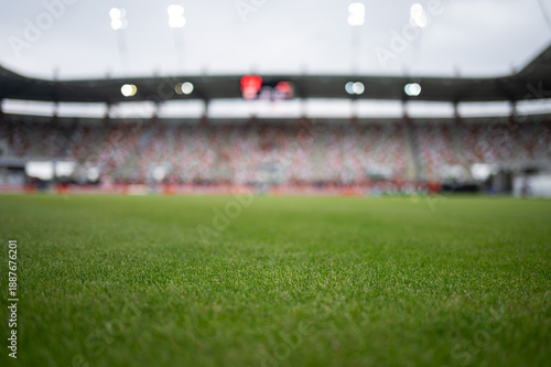 Grass at the football stadium