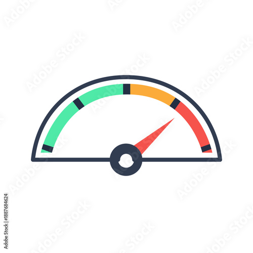 Speedometer Gauge Illustration for Performance