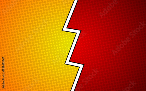 Pop art comic background. Cartoon fighting background.