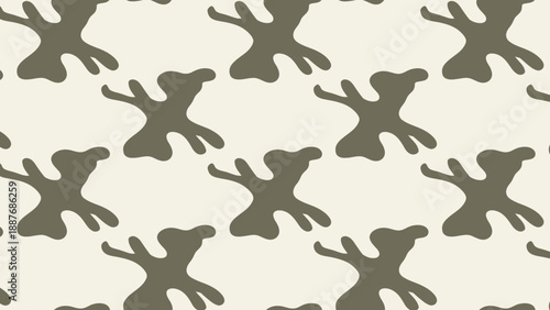 Abstract Organic Pattern, Camouflage Inspired, Organic Shapes, Seamless Texture