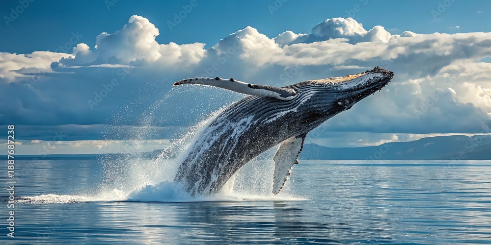 Fototapeta premium dolphin jumping out of water