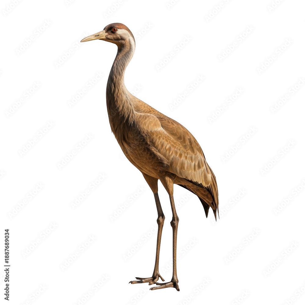 Fototapeta premium Isolated crane bird illustration transparent background