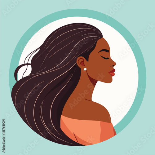 woman with long hair