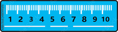 Minimalist measuring ruler icons. Professional scale with numeric markings. Modern drafting and construction sign. Measurement Vector  tool interface elements. Clean outline ruler icon collection.
