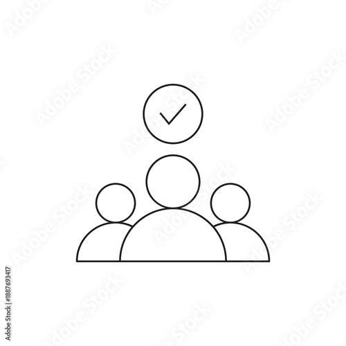 Verified Group Team Approval Success Icon