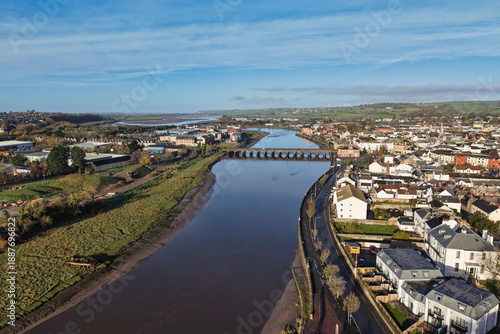 Wallpaper Mural Aerial view of  Barnstaple, North Devon, UK Torontodigital.ca