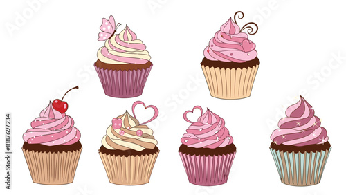 Group of three cute cartoon rabbits celebrating easter with a flower a carrot and a large decorated easter egg.