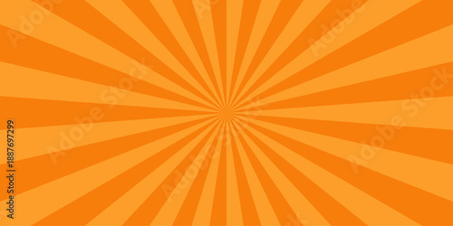 Abstract orange and red retro with sunburst pattern colorful design. Vintage sunrays illustration swirl grunge backdrop line. sun beam vector banner design and comic burst gradient concept pattern.