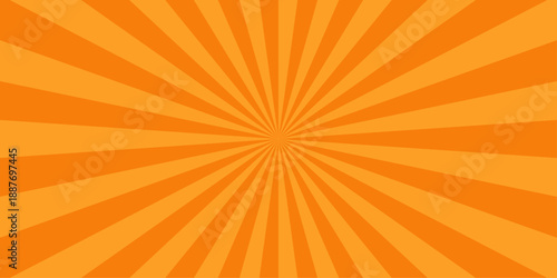 Abstract orange and red retro with sunburst pattern colorful design. Vintage sunrays illustration swirl grunge backdrop line. sun beam vector banner design and comic burst gradient concept pattern.