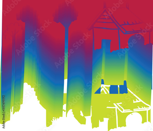 The most wanted colorfull  house