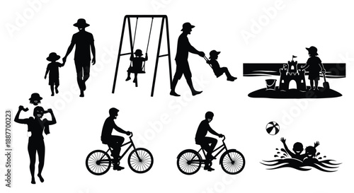 People engaging in various outdoor activities together