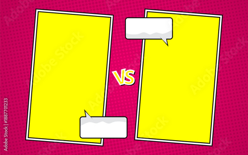 Versus in comic style background. vector illustration.