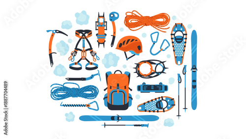 Winter adventure gear: essential equipment for climbing, hiking, and skiing