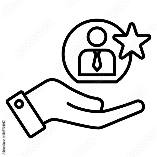 Loyalty Icon Outline Style