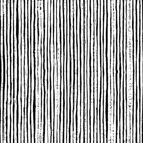 Seamless vertical grunge stripes, rough vector background