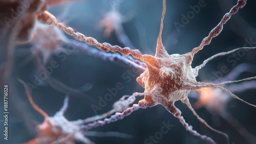 Complex interactions of neurons and synapses show communication pathways in the brain