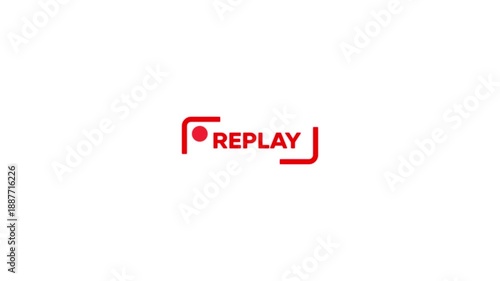 Red Replay Button Animation play again
