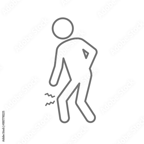 ひざ痛のピクトグラムアイコン