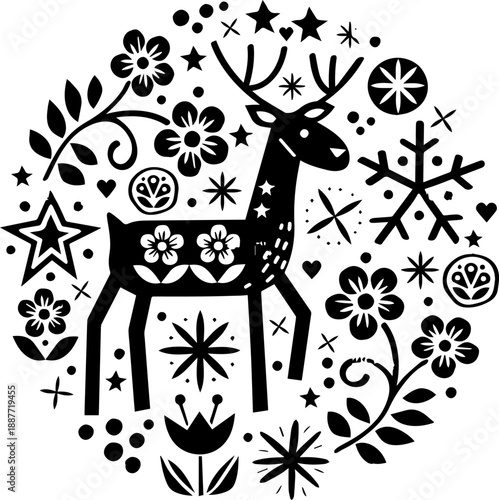 vector illustration of an abstract floral background