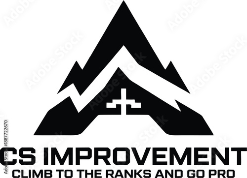 Modern Esports Logo Design for CS Improvement Gaming and Professional Coaching