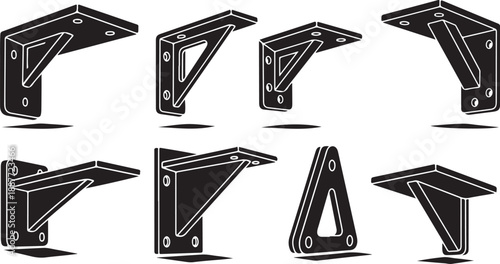 Various Metal Bracket Designs for Industrial and Construction Use