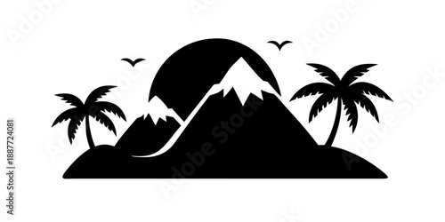 Tropical mountain landscape