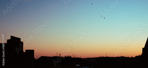 Tableau sur toile Couché de soleil landerneau