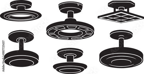 Collection of various ceiling light fixtures and designs