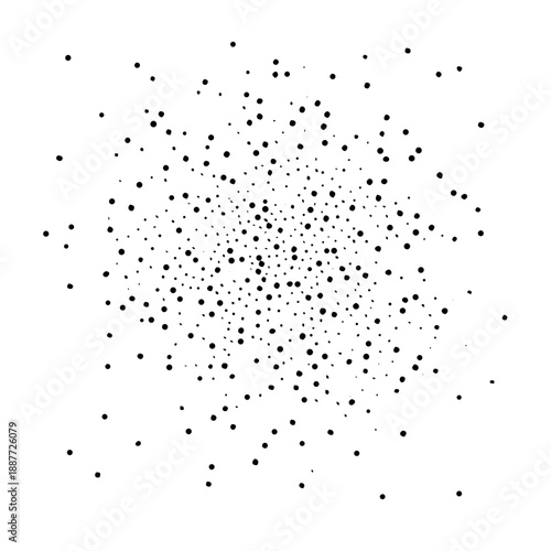 Canvastavla Abstract dots pattern