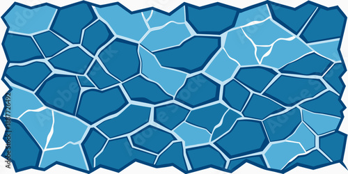 Fotografia Abstract blue tiled pattern